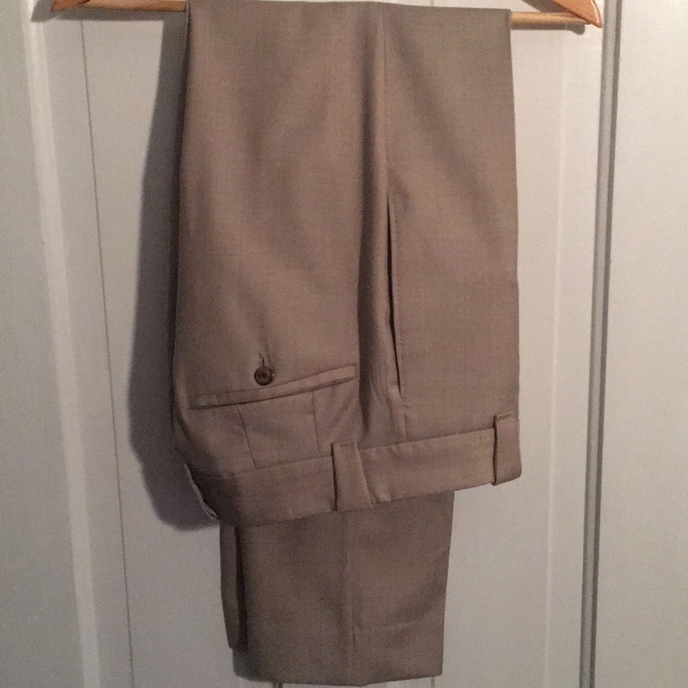 Incotex Ivory Italian designer wool trousers